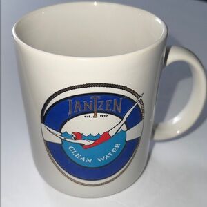 Jantzen Vintage Clean Water Mug - Blue and White